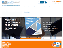 Tablet Screenshot of newtongrouptransfers.com